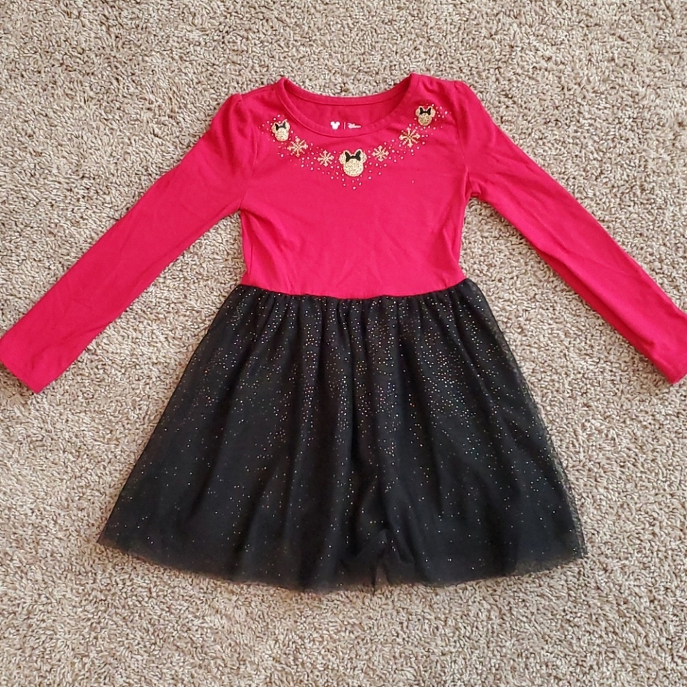 Girls Disney Minnie Mouse Holiday Dress